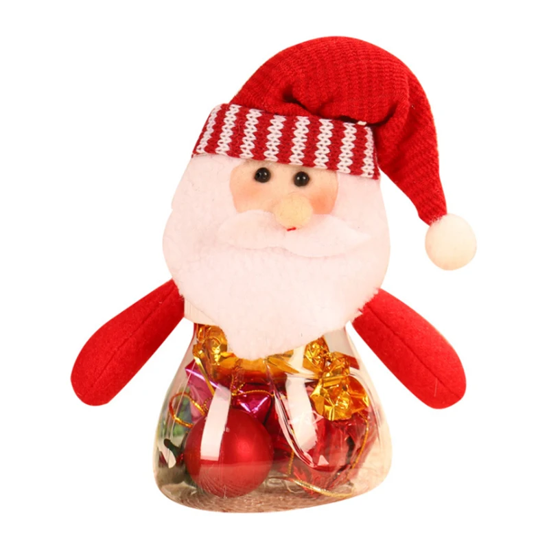 New Creative Christmas Gifts Candy Box Christmas Decorations Santa Snowman Elk Candy Jar