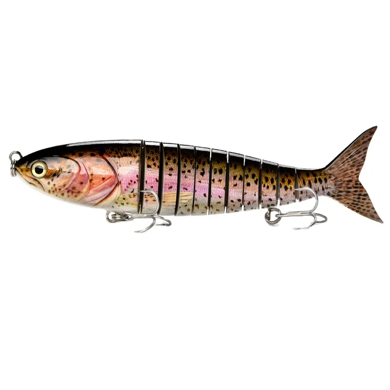 Artificial Fish Action Big Size 230mm 160g 11 Section ABS Hard Plastic Sinking Jointed Swim Bait Fishing Lure