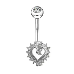 halloween bee flower navel belly button rings with natural stones heart body piercing jewelry play boy nombril wholesale