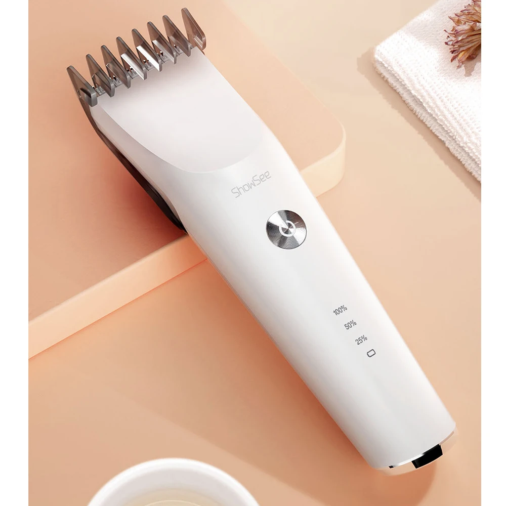 Showsee Rechargeable Electric Hair Cut Machine Hair Accessories Tools Hair Trimmer Clipper for Men