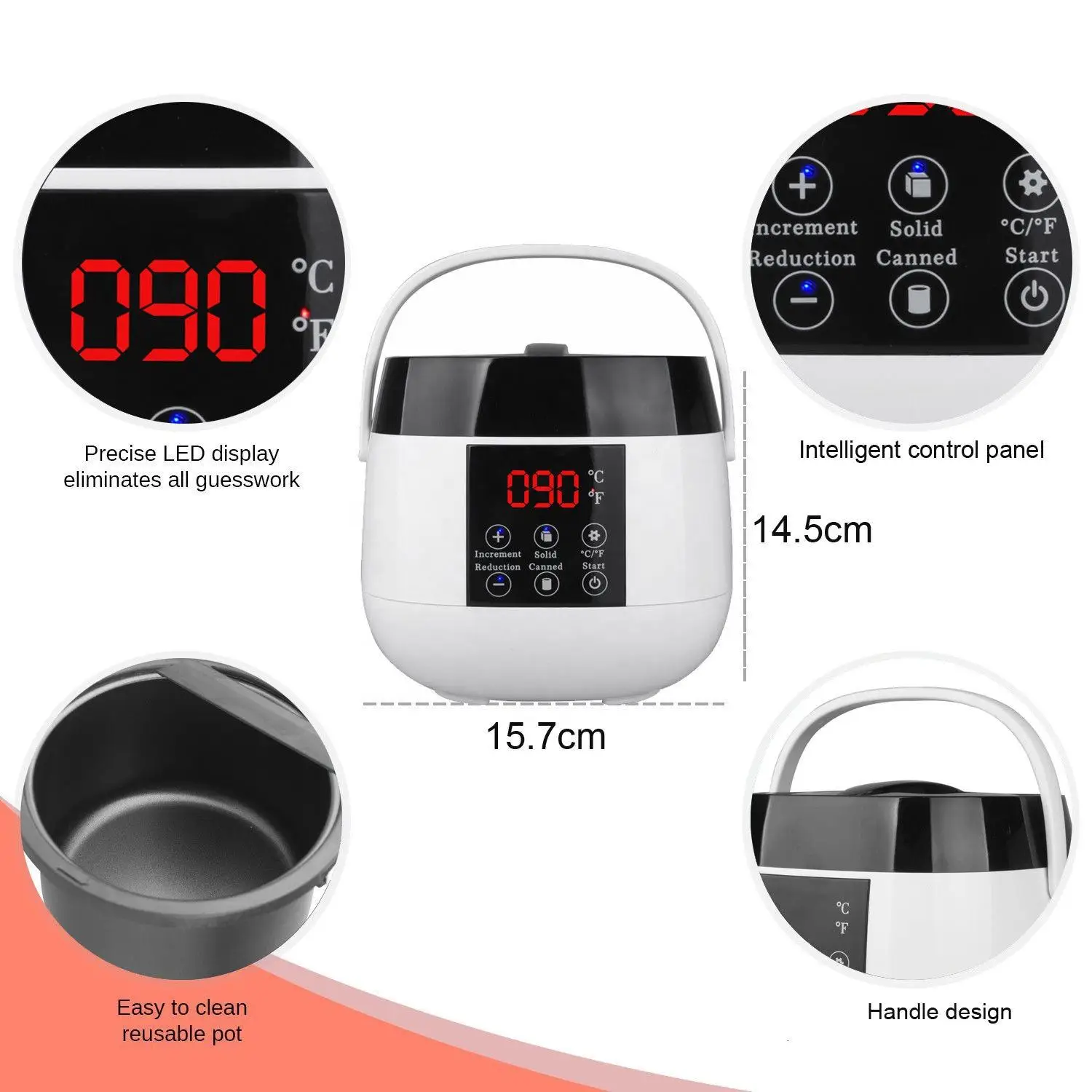 Hot Sale Wax Warmer Machine 500ml Capacity Multipurpose Waxing Heater Kit and Melting Pot for Hair Removal