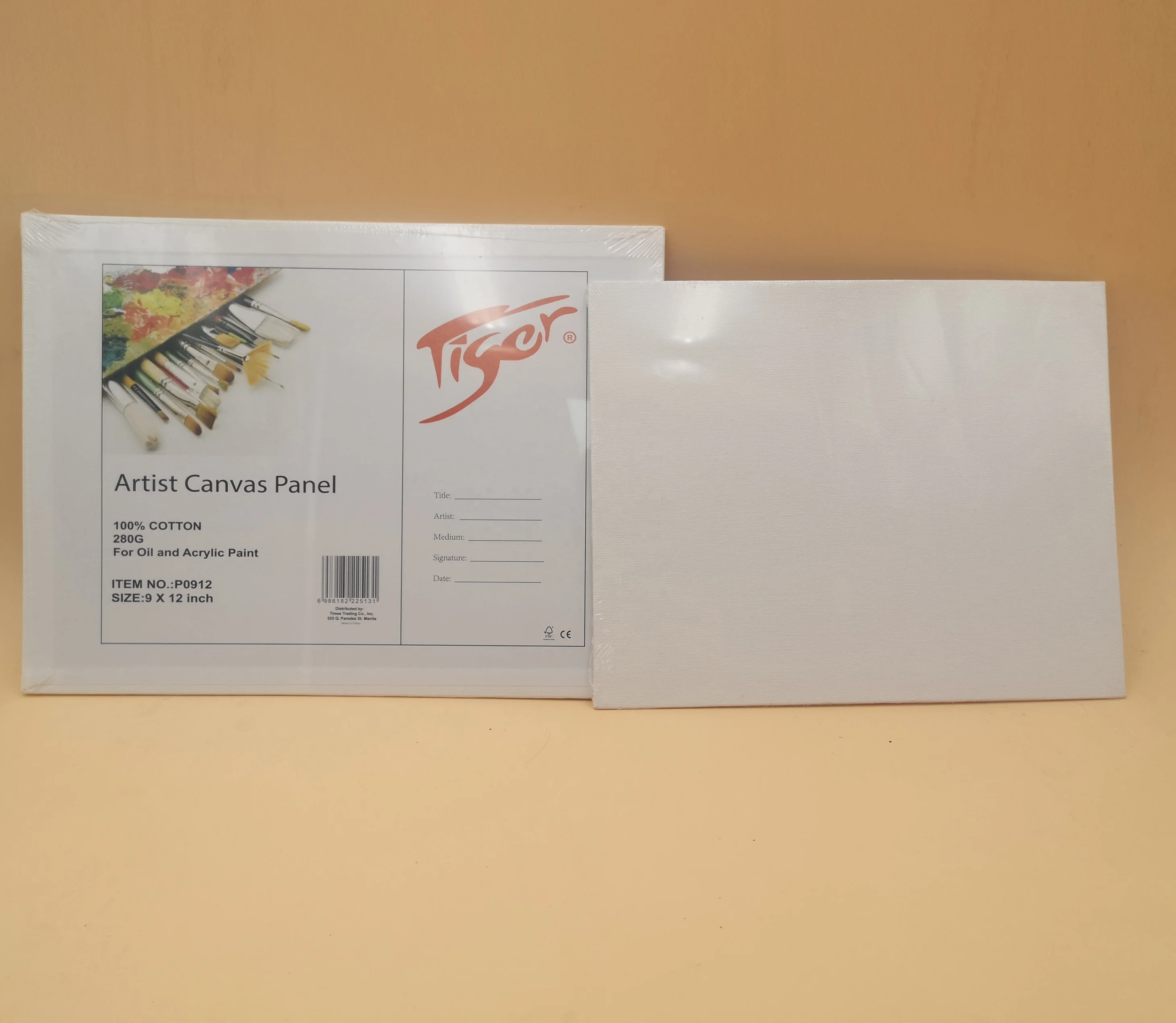 Artist 100% Cotton Canvas Panel 14X18 Inch Painting Board with Multi Sizes Various Canvas Board Panels