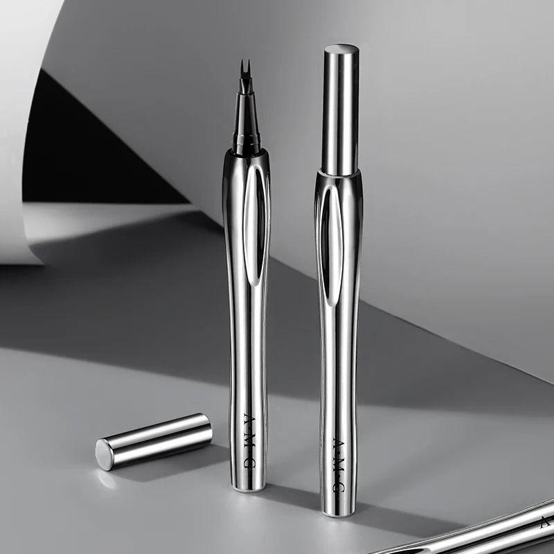 Private Label Eyebrow Pen Slim 2 Fork Nib Professional Waterproof Long Lasting Fast Dry Liquid Positioning Eyebrow Pencil