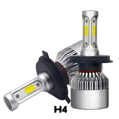 Светодиодные Автомобильные фары S6 H7 светодиодные лампы H4 LED H11 H13 9005 9006 9004 9007 12 В COB S2