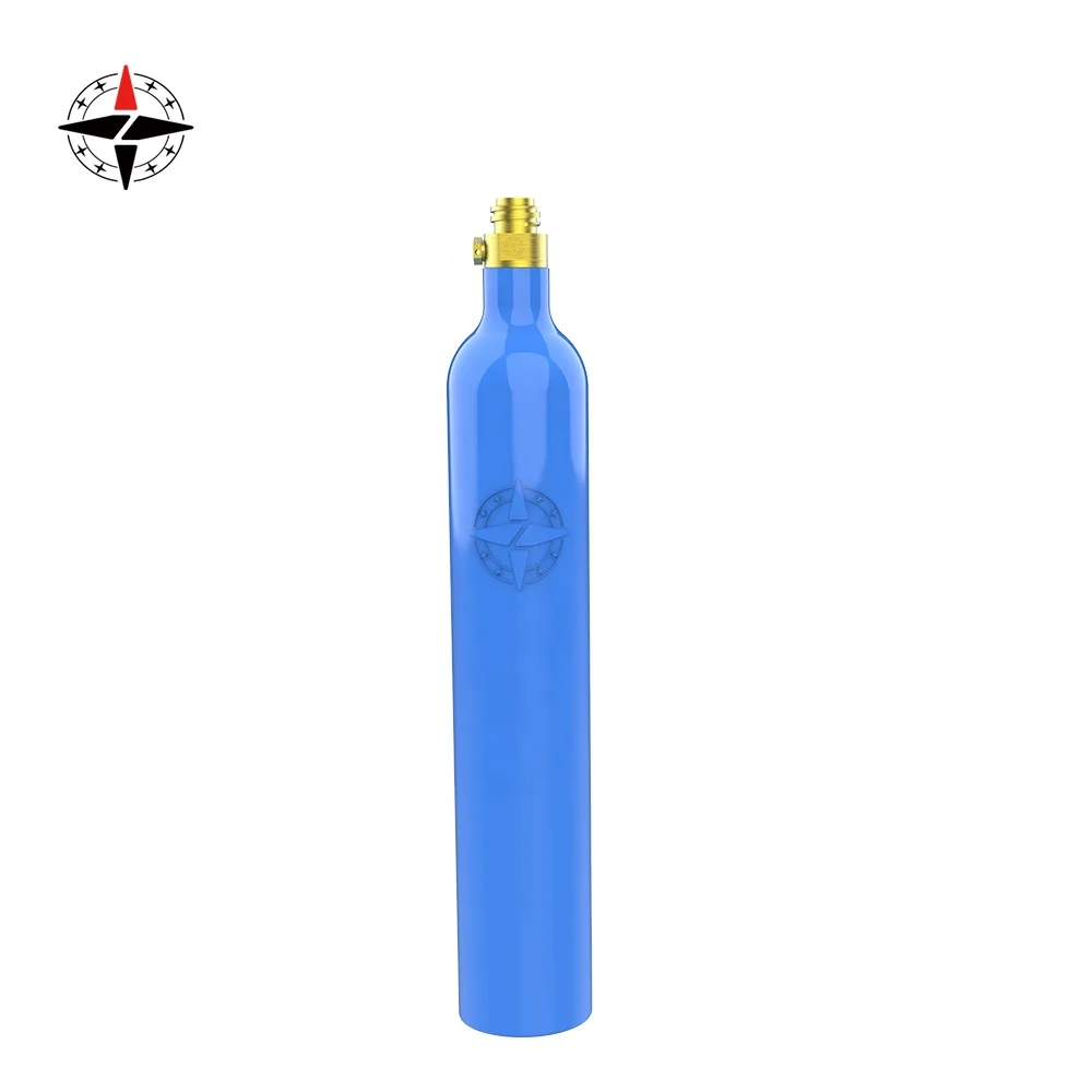 Manufacturer supply 0.6L  60L CO2 gas cylinder for soda maker compatible with all types screw in valve stream soda water