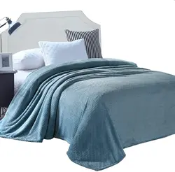 Light weight Fuzzy Plush Soft Fleece Blankets Perfect Throws for Bed  Waffle Flannel Fleece Velvet Bed Blanket as Bedspread