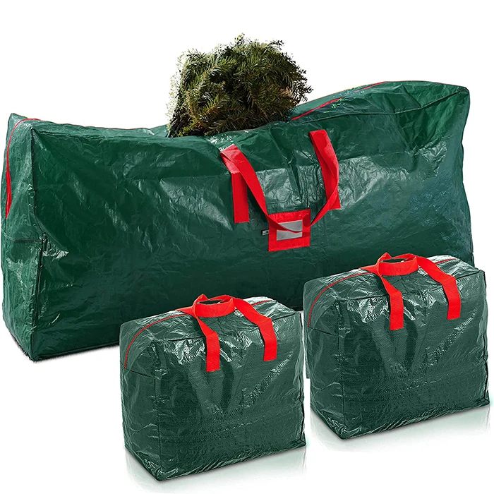 China Factory Custom Size LOGO Heavy-Duty Water proof Xmas Holiday Durable Zipper Waterproof Christmas Tree Storage Bag