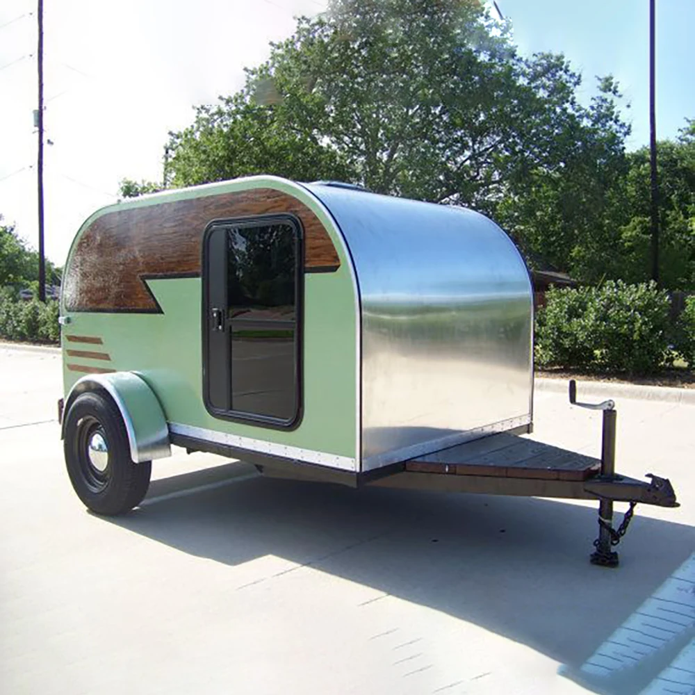 EcoCampor DIY легкий каплёночный трейлер для кемпинга со световым Люком