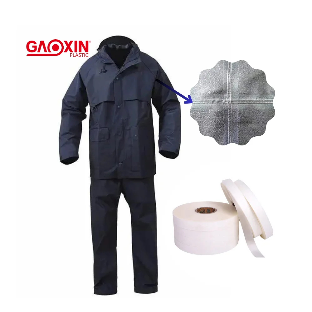 Free Sample Outdoor Jacket Overalls Canvas Rain Gear Bag 2-layer PU Seam Tape Composite Polyurethane Seam Sealing Tape