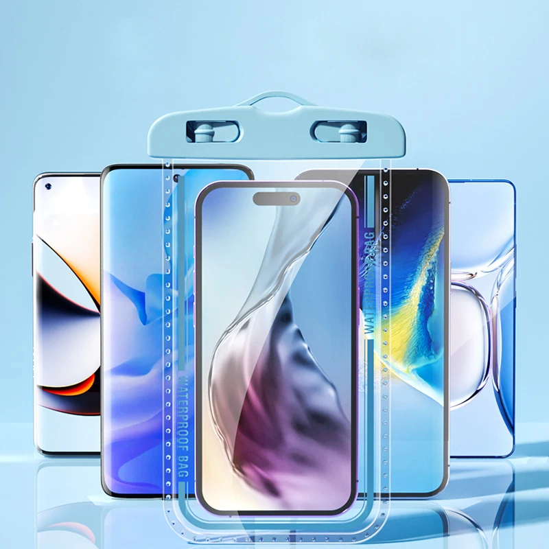 7.2inch Universal Waterproof Mobile Phone Case PVC Waterproof Case for iPhone 16 15 14 Pro Max S25 Ultra S24 S23+ A56 A26 A36