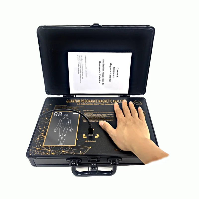 Clinical analytical instruments update resonance quantum magnetic health analyzer in Spanish language