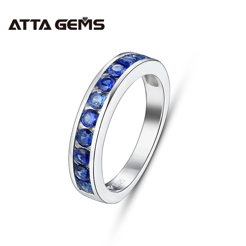 Blue Sapphire Ring Ruby Green Ring100% 925 Sterling Silver Engagement Women Wedding Blue Sapphire Rings Party Gifts Fine Jewelry