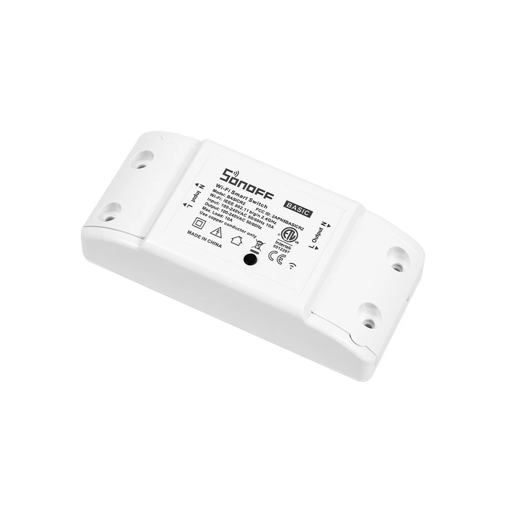 Интеллектуальный выключатель света Sonoff Basic R2 умный дом переключатель Wi-Fi беспроводной пульт дистанционного управления таймер выключения DIY модули через приложение