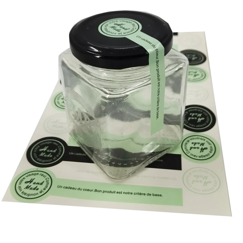 Factory Direct High Quality Wholesale Stock Adhesive Food Labels Labelling Stickers For Bottle Jar For Storage Food Sticker