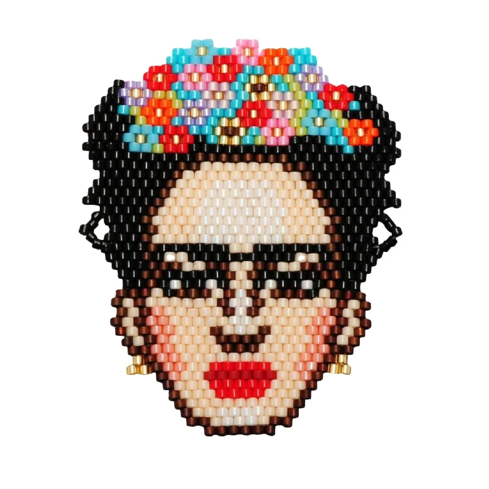 Mexican frida-kahlo pendant miyuki bead accessories made in China
