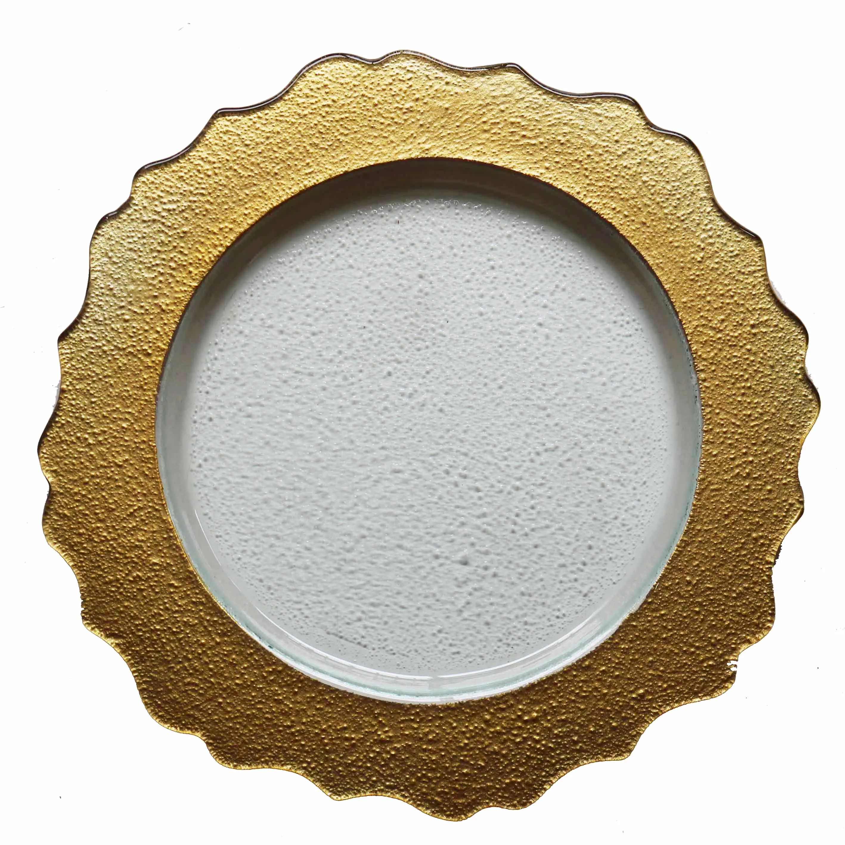 13inch Antique Bulk Wedding Party Decorative Glass Square Plate