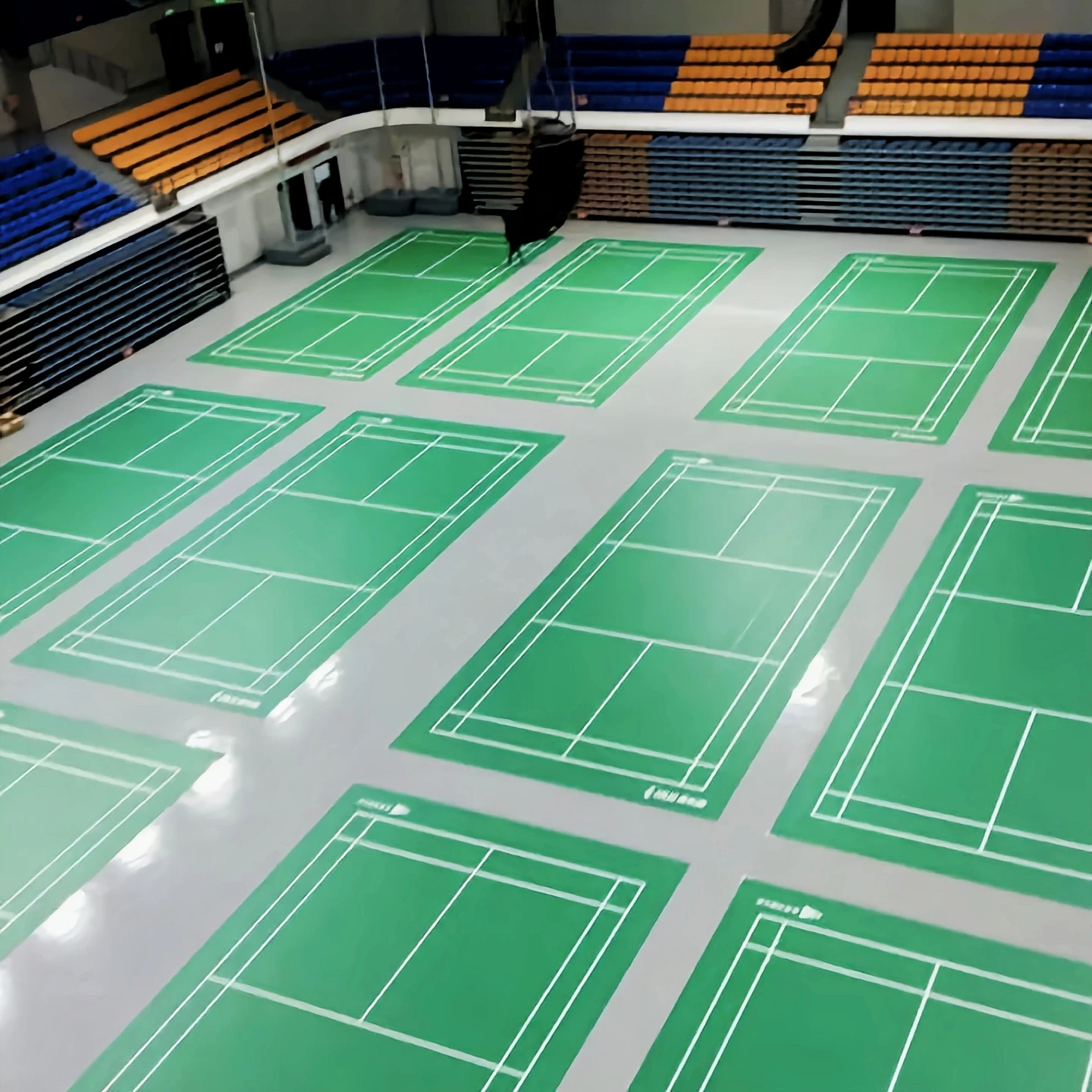 multi-sport purpose basketball court badminton volleyball court plastic flooring