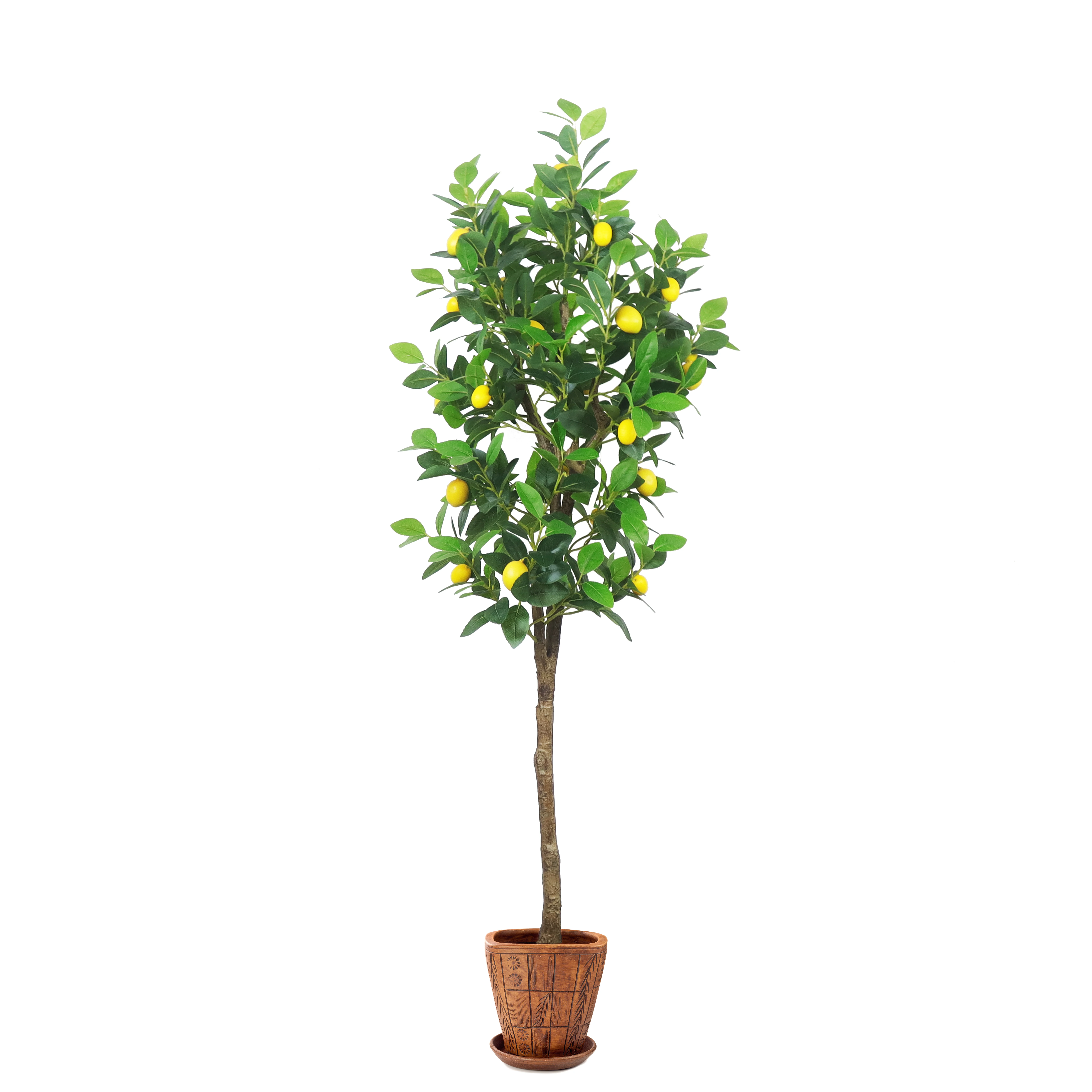 Xunmengyuan Artificial Plant Tree for Home Office Decor Indoor Potted Tree with Natural Wood Trunk and Lifelike Fruits
