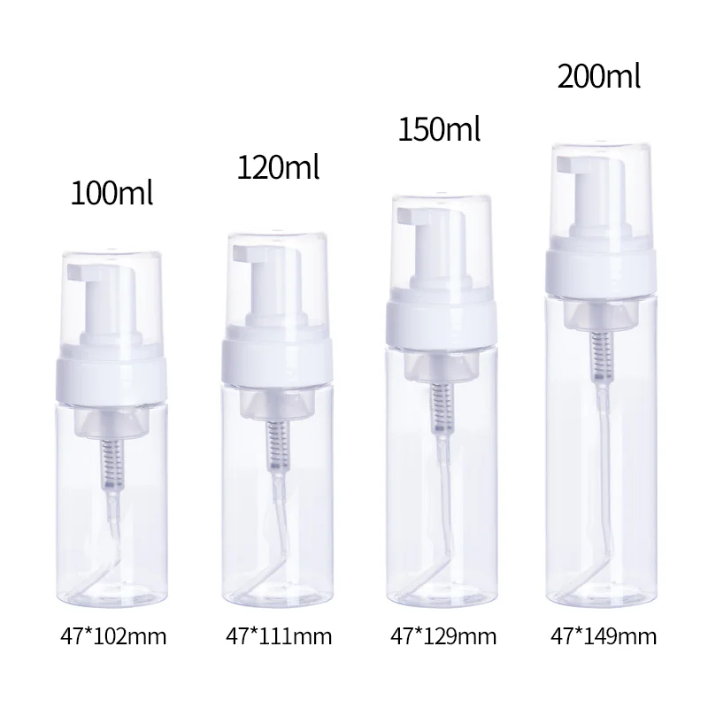 
100ml 120ml 150ml 200ml 250ml cleanser soap plastic PET foam pump bottle 