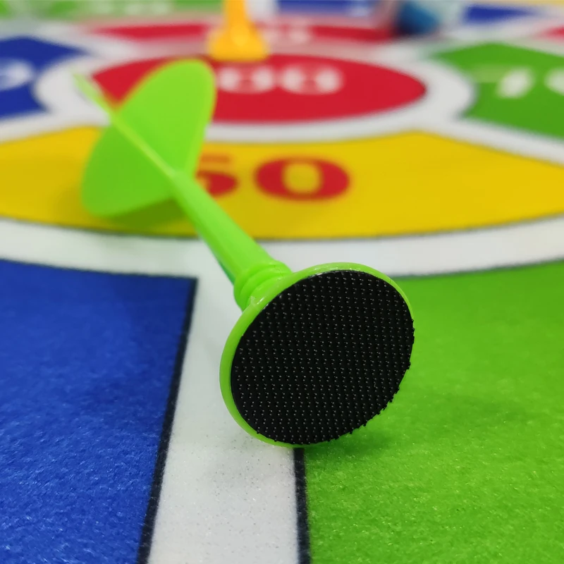 Custom Logo Large Size 29' Foldable Soft Fabric Safe Magnetic Dartboard with 12 Sticky Balls Set Toy Gift