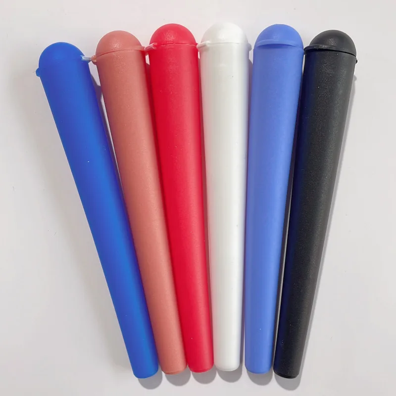 120mm Empty Pop Top Pp Rolling Tube Cigar Packaging Transparent Child Resistant Plastic Conical Cone Tubes