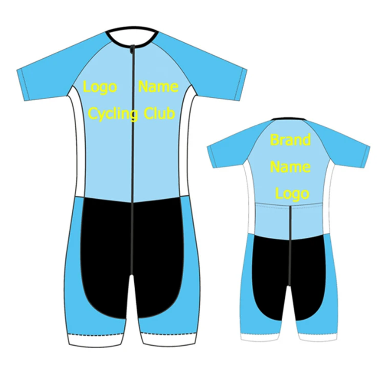 Custom-Designed Sleeveless Triathlon Wetsuit Bicycle Club Bike Team Cycling Triathlon Clothing Skin tight suit Jersey Tri Suit