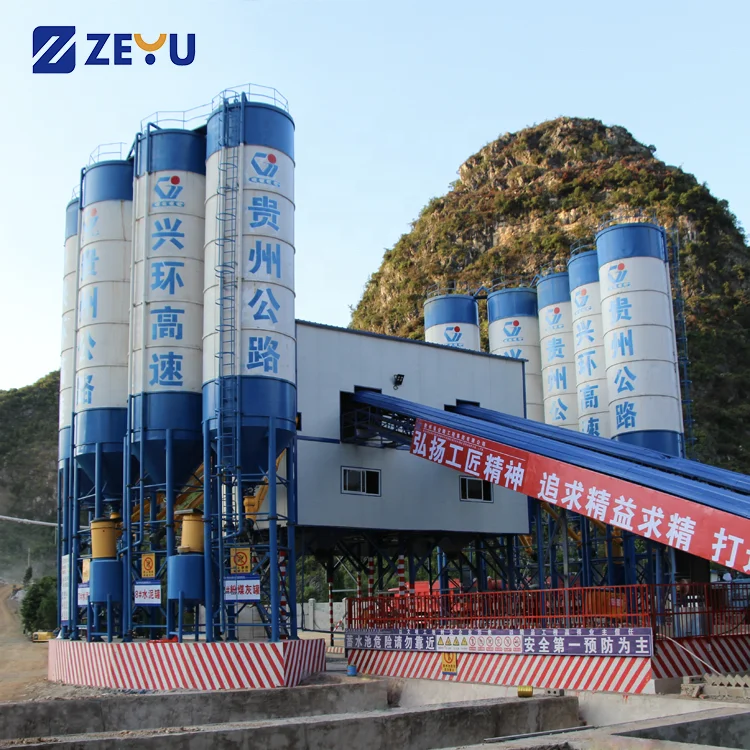 HZS120 concrete batching plant / china supplier cement mixers factory /ready mix concrete