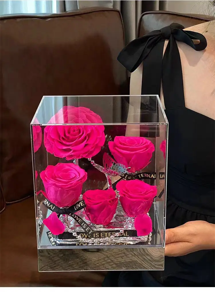 Yongshenghua acrylic cover transparent dustproof storage box customization