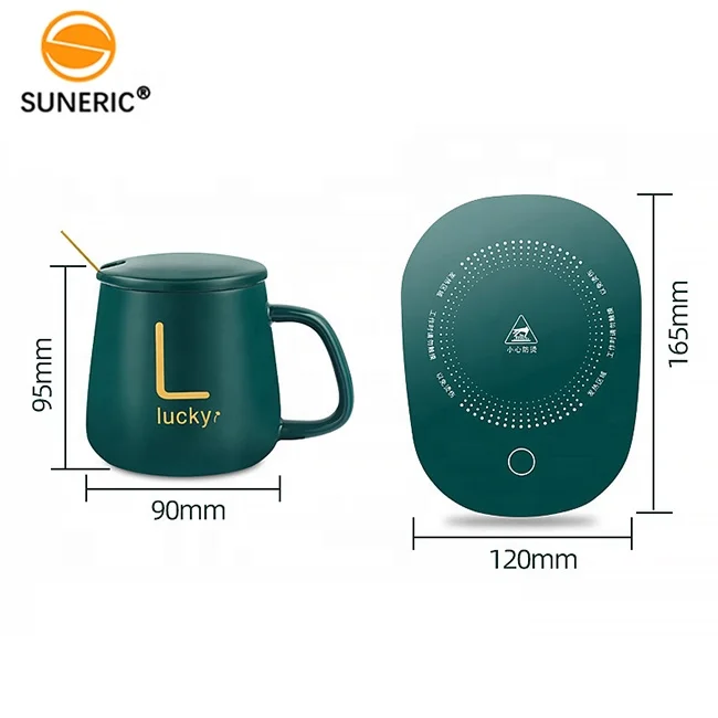 Usb Electric Ceramic Coffee Cup Mug Warmer Temperature Control Smart Coffee Mug Warmer