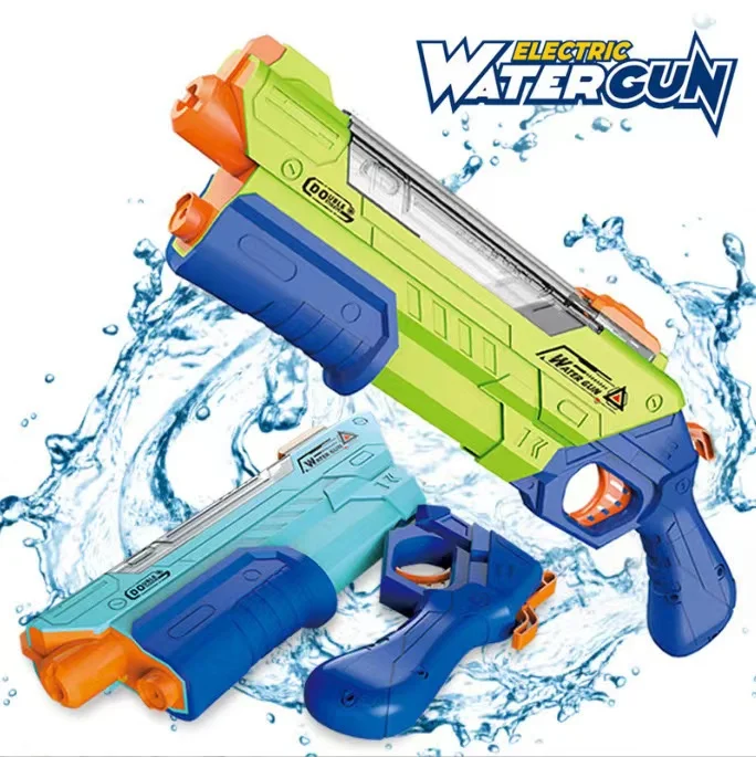 Hot Selling Good Quality Summer Water Toy Double Nozzles Shooting Electric Water Gun For Kids