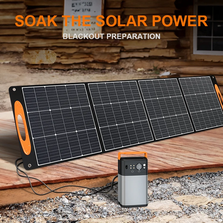 Fast delivery US warehouse 200w Folding Solar Photovoltaic Panel Portable Solar Panel Outdoor Foldable Panel for Power Station