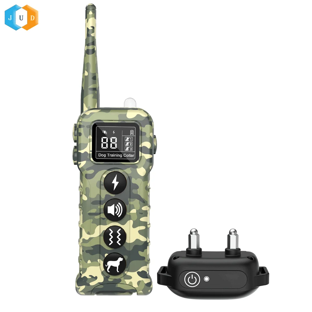 2023 New Arrival 99 Vibrate Shock Correction Hunting Dog Agility Training E Collar with 1000M Remote Control IP67 Waterproof