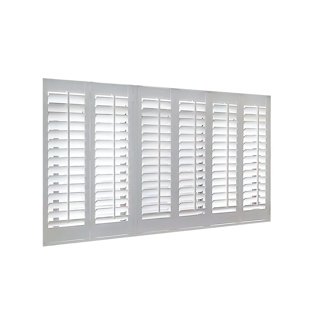 Wholesale Custom Window Shutters Interior Modern Style PVC Plantation Shutters for Windows