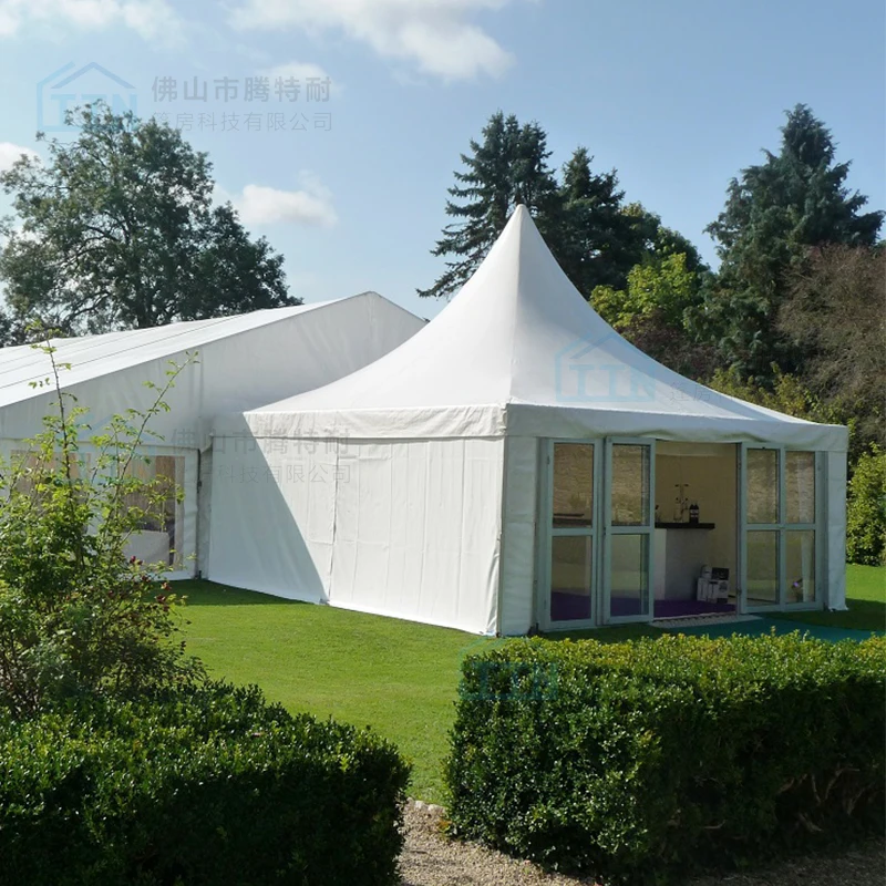 China manufacturer luxury glass gazebo work pagoda tents for sale