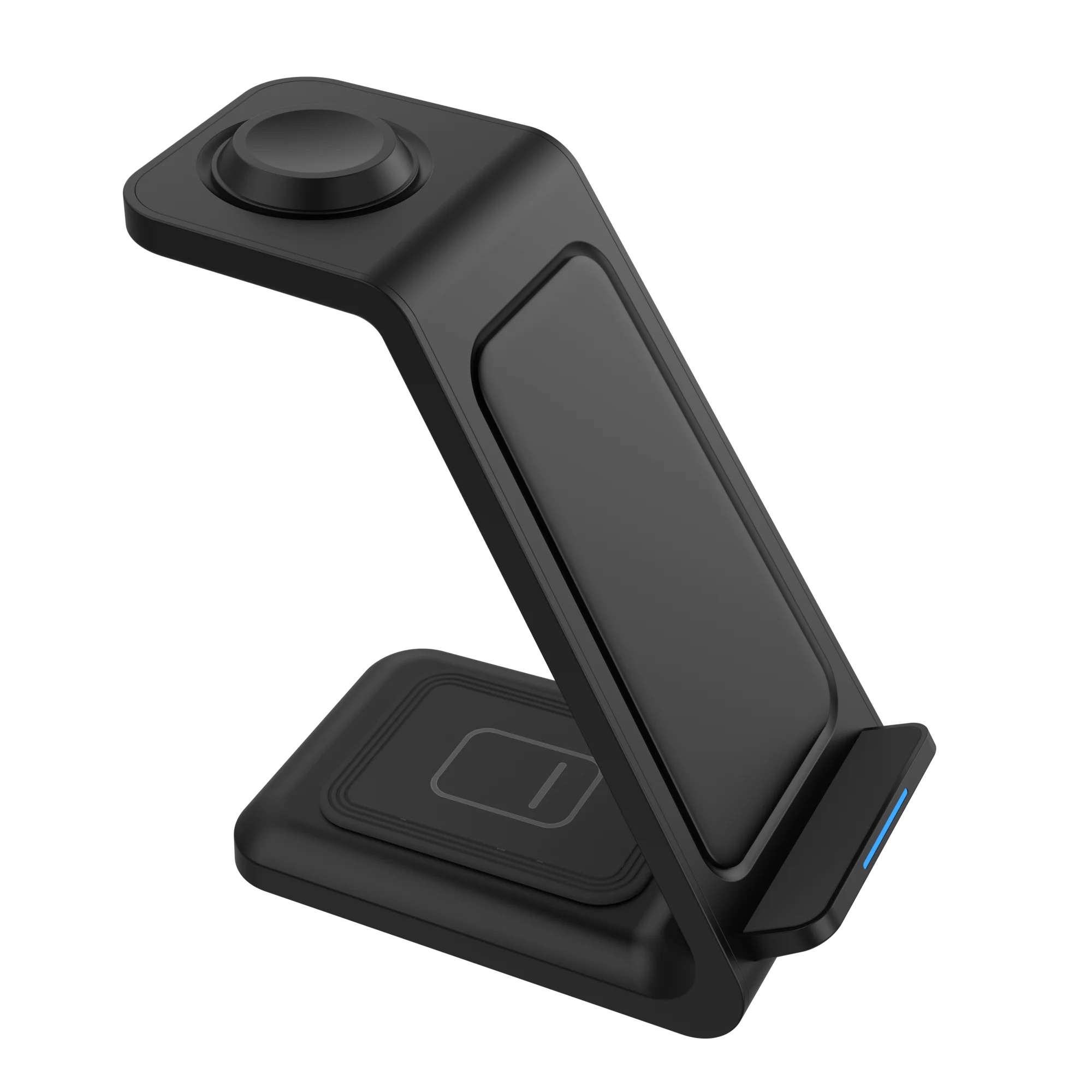 Portable 15w 10w Mobile Phone Wireless Charger Fast Charge 3 in 1 Stand for iPhone iWatch Airpods