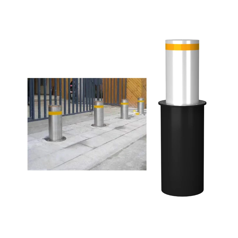 Electric Parking Bollard, 219mm Heavy Duty with Anti-Ram Raid Protection for Secure Parking and Access Control