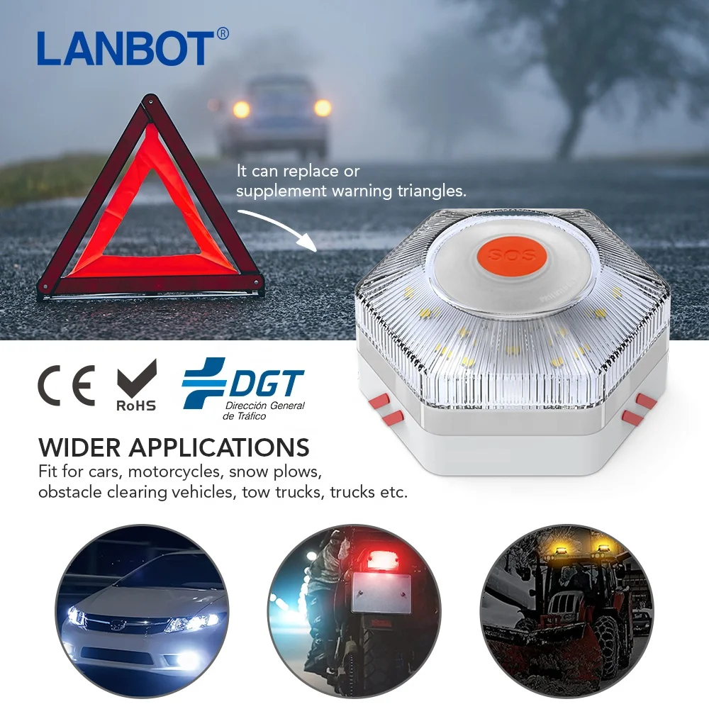 Новое поступление Luz Luces Emergencia V16 Dgt Gps Help Light luz emergencia coche dgt Led De Balizalumin Par Coch