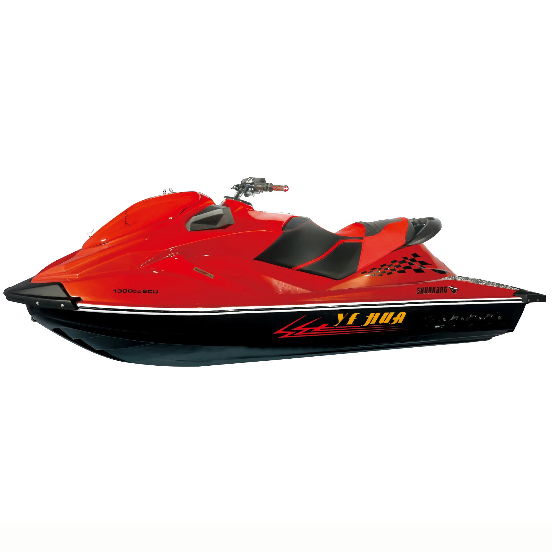 High quality adults 1300cc gasoline powered 4-stroke water-cooled 3 person mini water jet ski jet boat motorboat for sale 60km/h