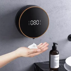 New arrival Wall mounted automatic hand sanitizer alcohol gel sensor liquid foam soap dispenser