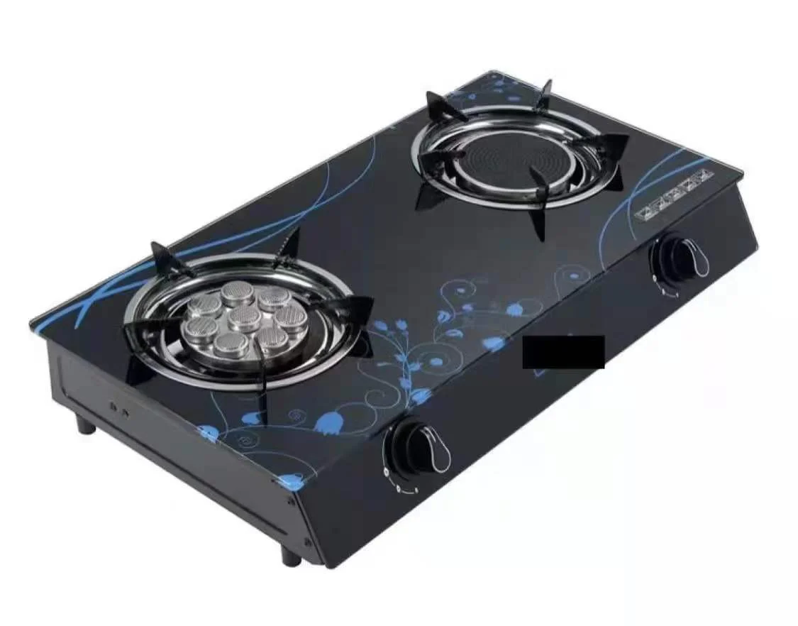 Kitchen Master 2 Burner Gas Stove with Delicate Appearance Low Price Electric Table Gas Stoves Stand Household Hotel RV Cooker