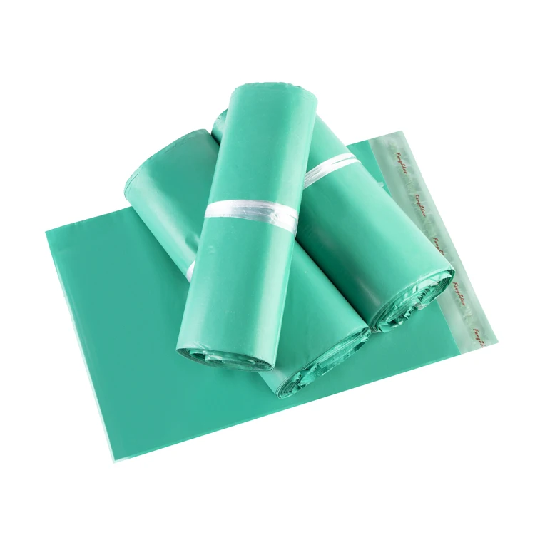 Direct Factory Sales Half New Material  LDPE Green Plastic Mailing Bag For Packaging