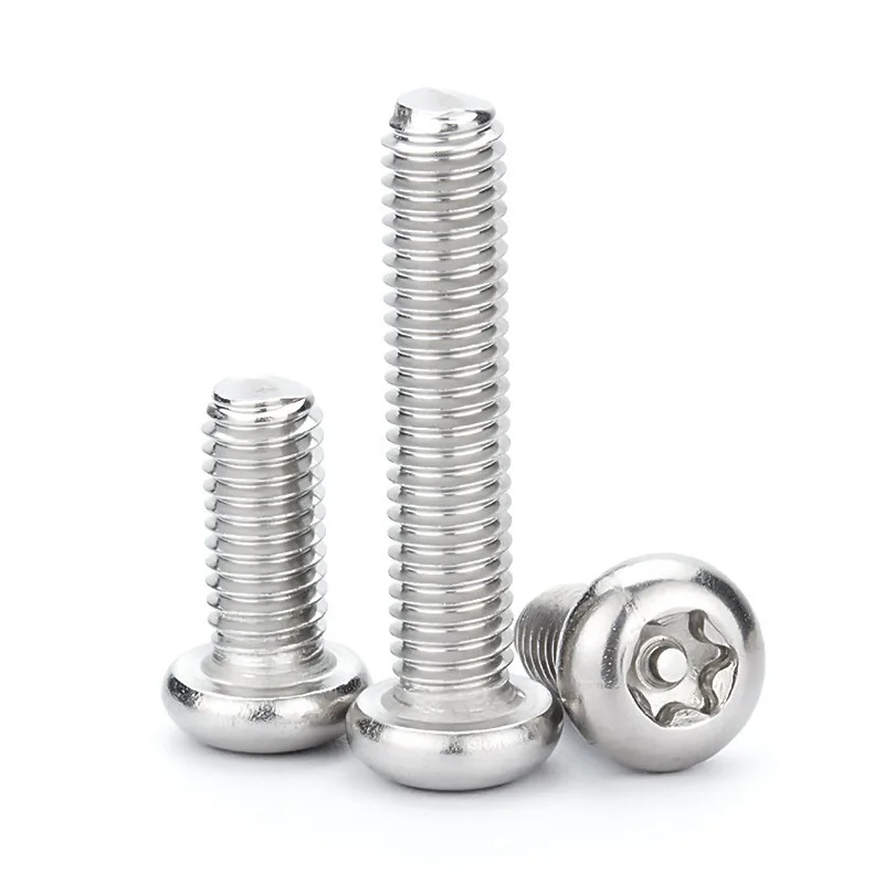 Black round Star-Shaped Security Machine Screw Anti-Theft M3 M4 M5 M6 M8 Binding Head Made of Titanium Steel Stainless Steel