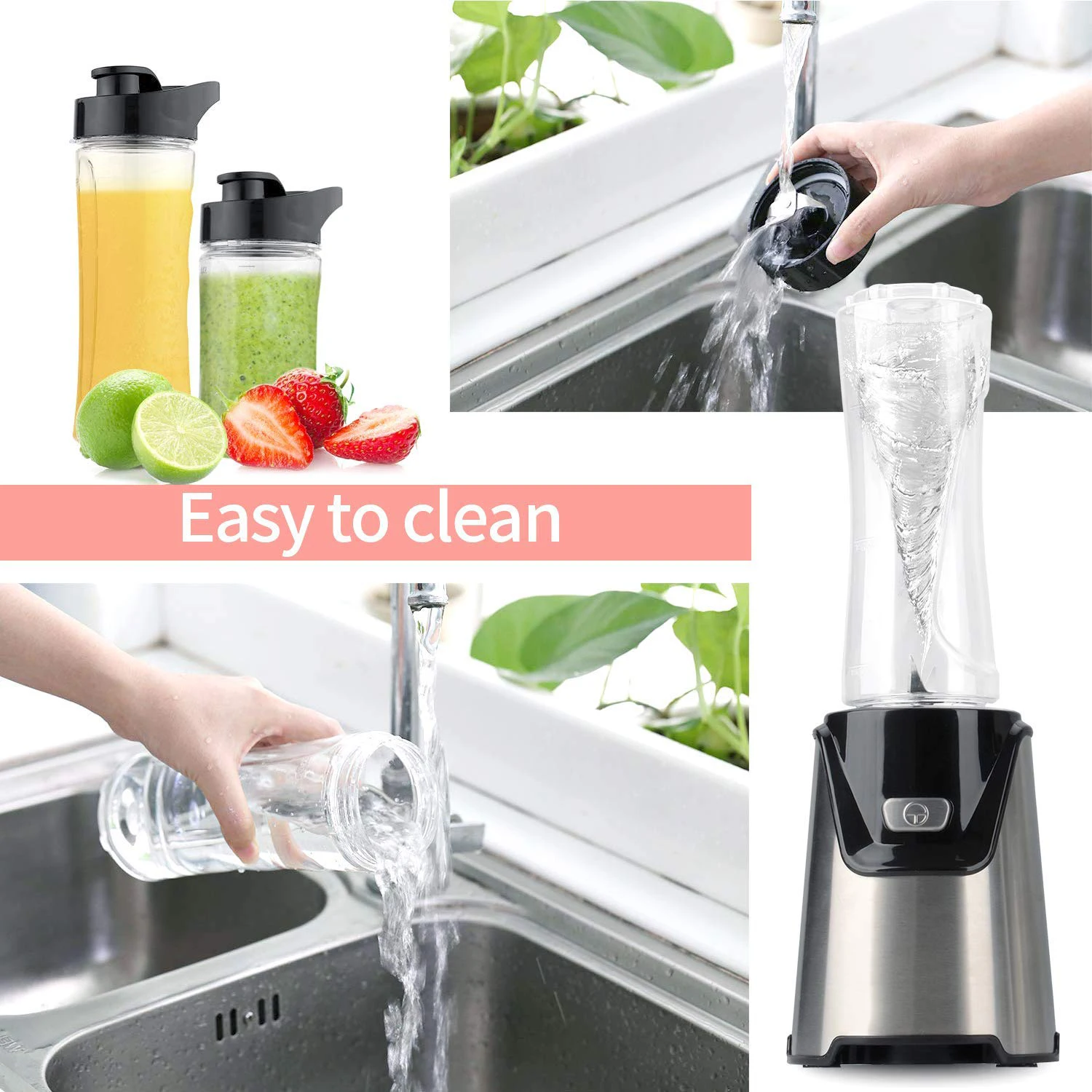 Factory Supply High-Speed Banana Smoothie Blender Electric Home Blender Push Button Controls BPA-Free Household Hotel Use