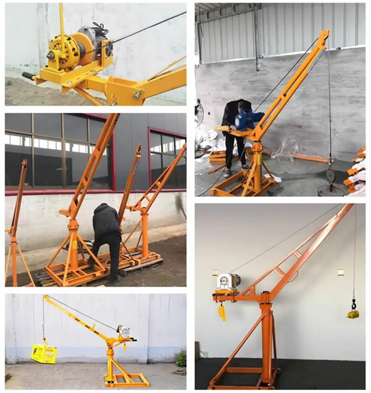 500kg Lifitng Crane Price Construction Equipment Small Lift Crane Mini Crane for Sale