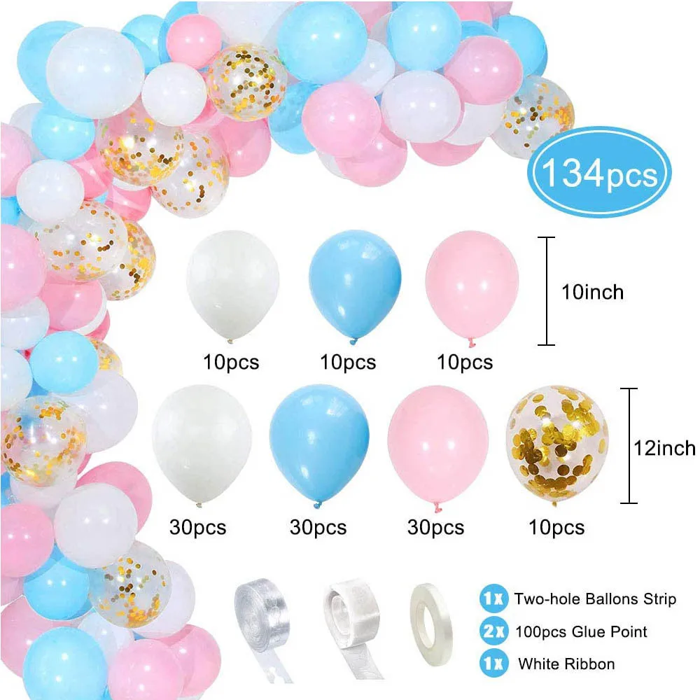 Wedding Party Valentines Decoration Balloon Latex Foil Garland Arch Kit