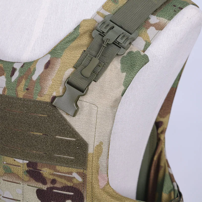 High Quality Tactical Camouflage Quick Release Vest - with MOLLE System - with EVA Pad - US Plus Size Protective Vest