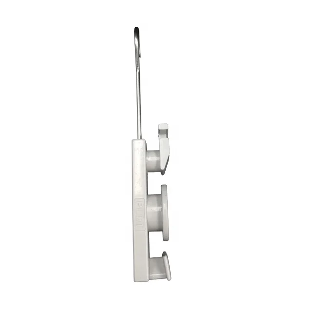 FTTH Plastic S Type Wedge Anchor Clamp Holder for Tension Clamp Drop Wire Flat Fiber Optical Cable Accessory