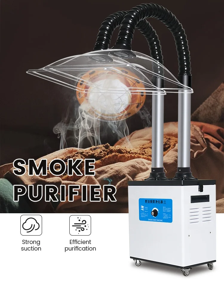 New Popular Flexible Big Rectangle Hoods Moxibustion Smoke Absorber Moxa Fume Extractor Filter