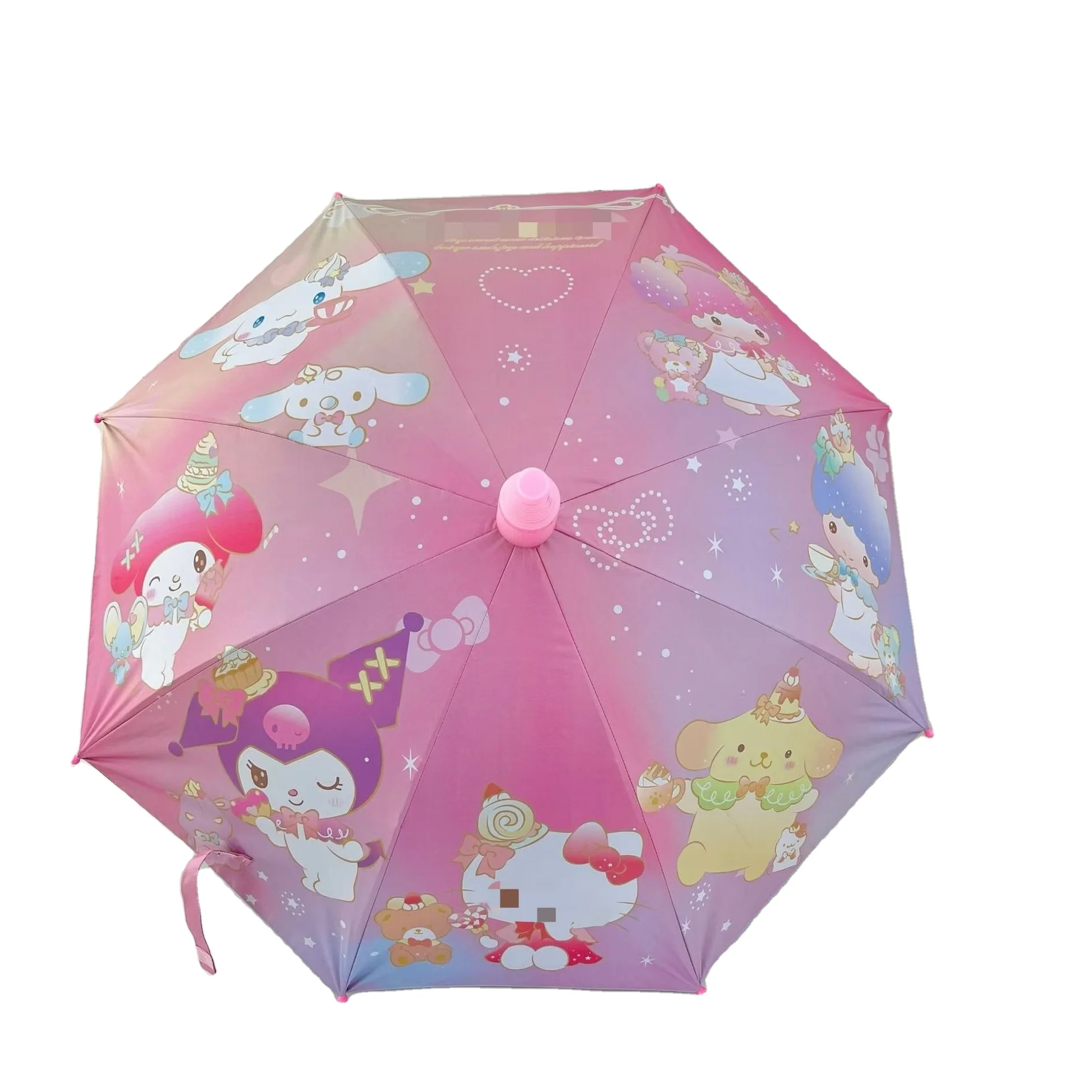 Botu New Arrivals Kids Umbrella Foldable Popular Cartoon Character Kt Melody Folding Sun Rain Dual Purpose Sunscreen Umbrella