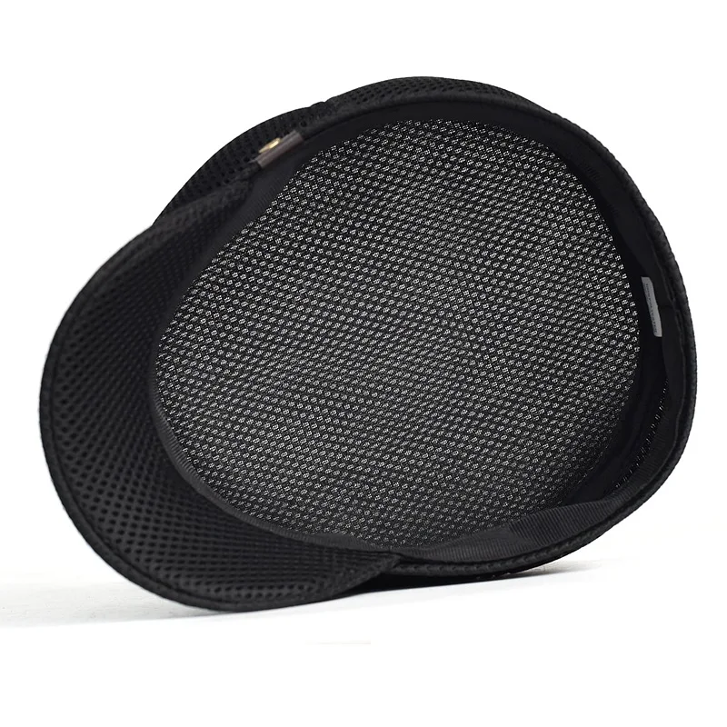 Summer Casual Men Women Mesh Breathable Beret Hat Ivy Hat Male Sun Sport Caps Dad Caps Travel Outdoor